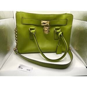 Michael Kors Medium Hamilton Saffiano Lime Green Tote